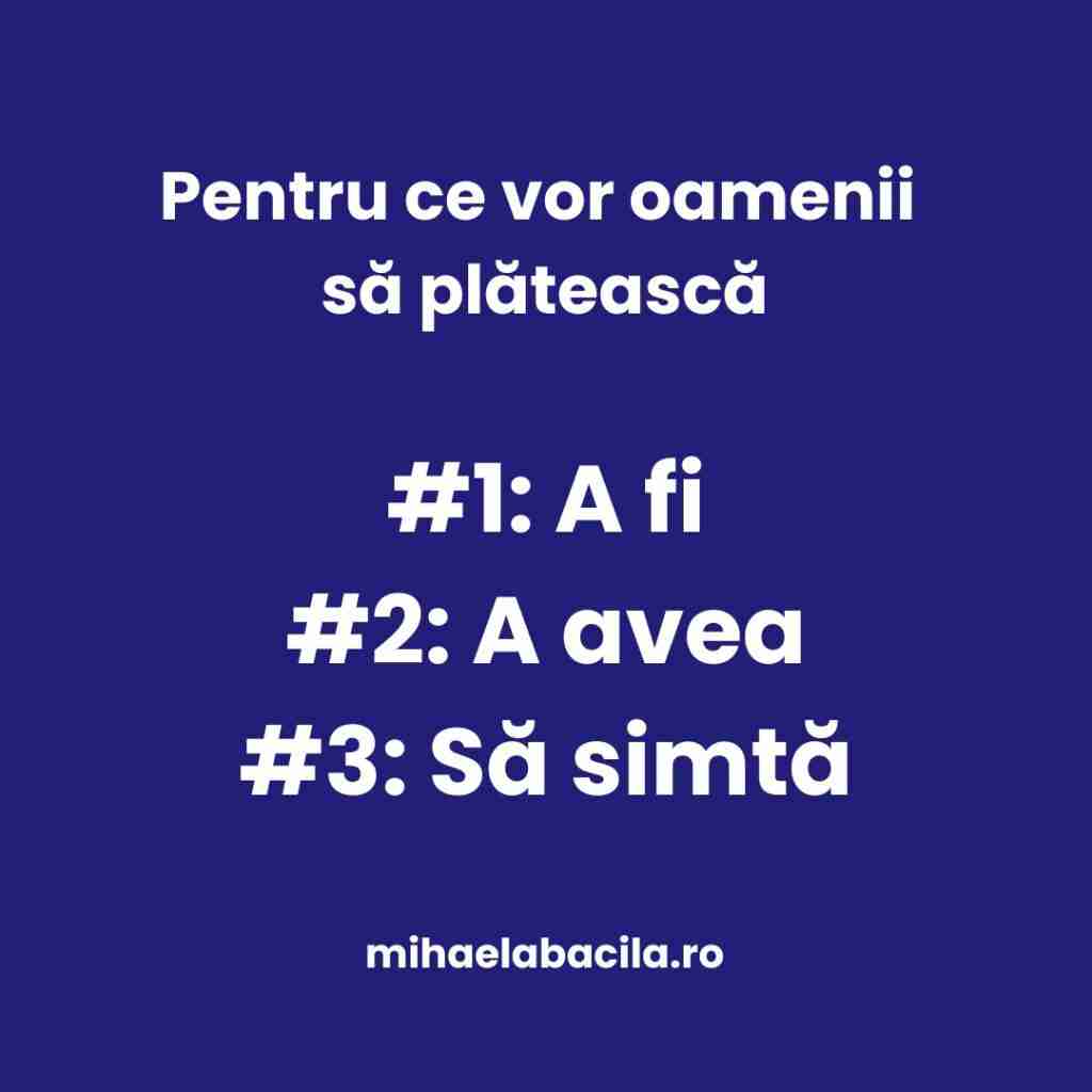 Pentru ce vor oamneii sa plateasca